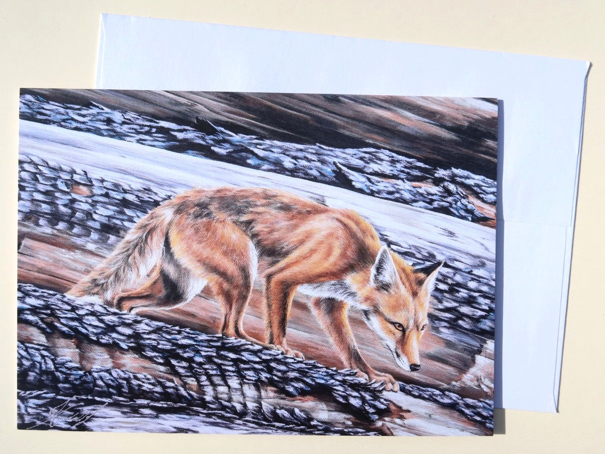 Greeting Card - Cautious Steps